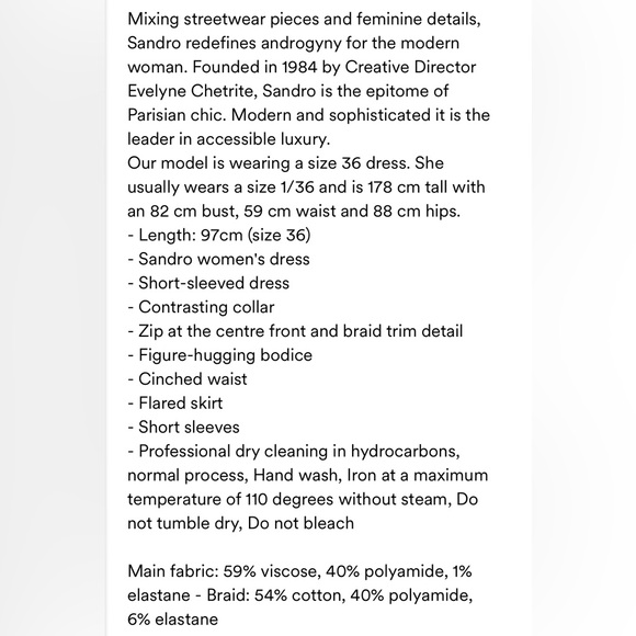 SANDRO KNIT DRESS     NEW CONDITION - Picture 14 of 14